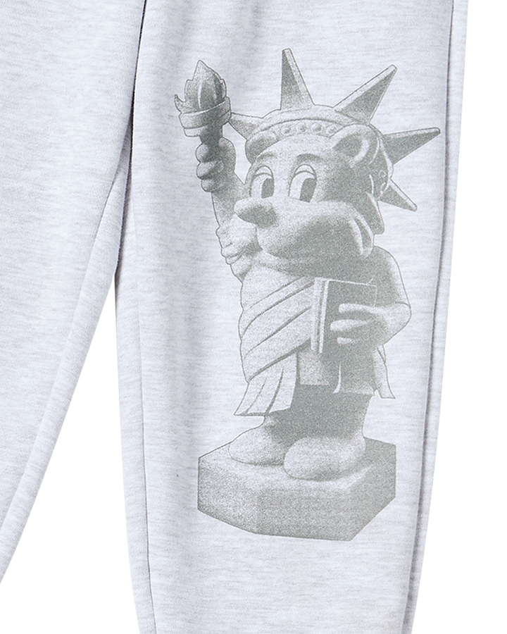 KIDS AC BEAR STATUE OF LIBERTY ZURRY PANTS MELANGE