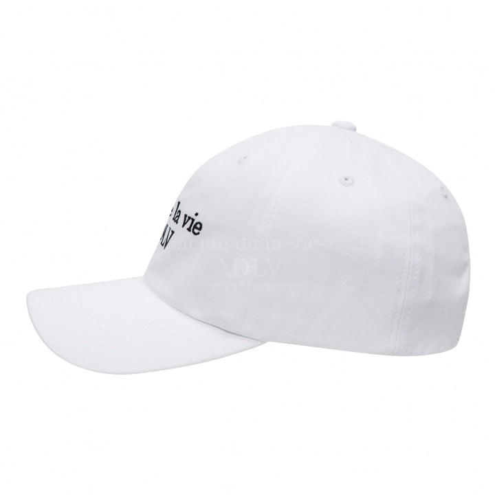 ADLV BASIC BASEBALL CAP WHITE