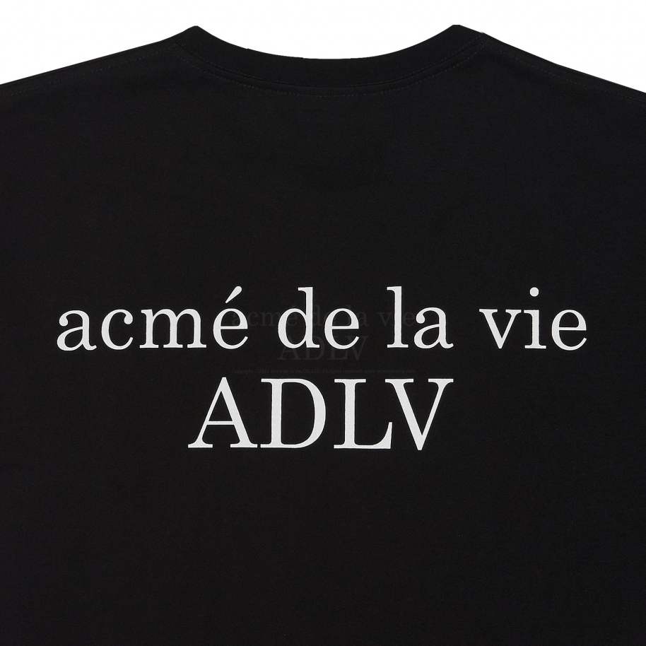 ADLV BASIC SHORT SLEEVE T-SHIRT 2 BLACK