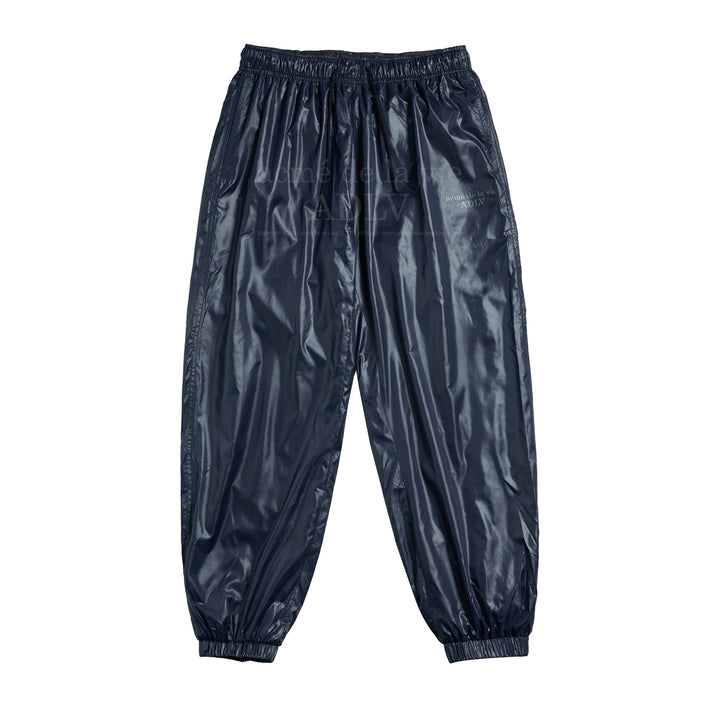 ADLV GLOSSY WOVEN SETUP PANTS NAVY