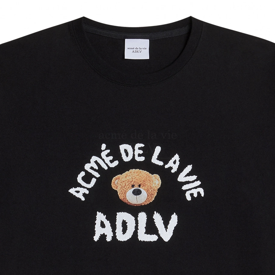 ADLV TEDDY BEAR T-SHIRT (BEAR DOLL) BLACK