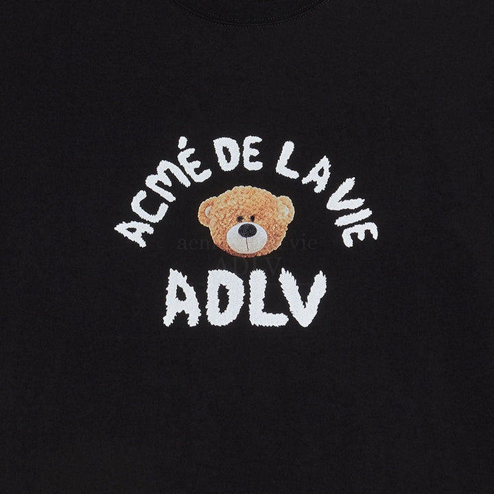 ADLV TEDDY BEAR T-SHIRT (BEAR DOLL) BLACK