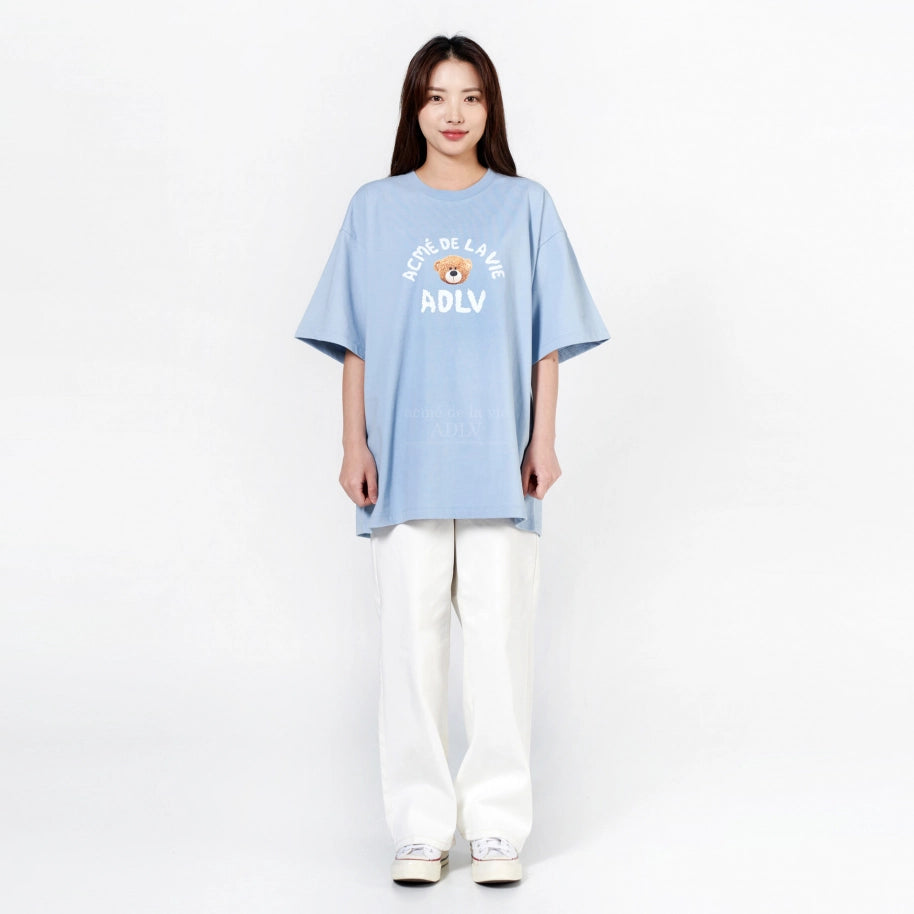 ADLV TEDDY BEAR T-SHIRT (BEAR DOLL) SKY BLUE