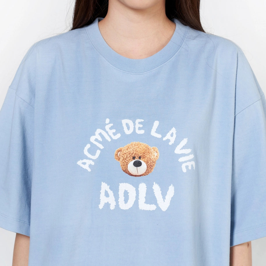 ADLV TEDDY BEAR T-SHIRT (BEAR DOLL) SKY BLUE