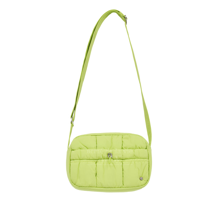 ADLV NEW SYMBOL RIVET QUILTING CROSS BAG LIME