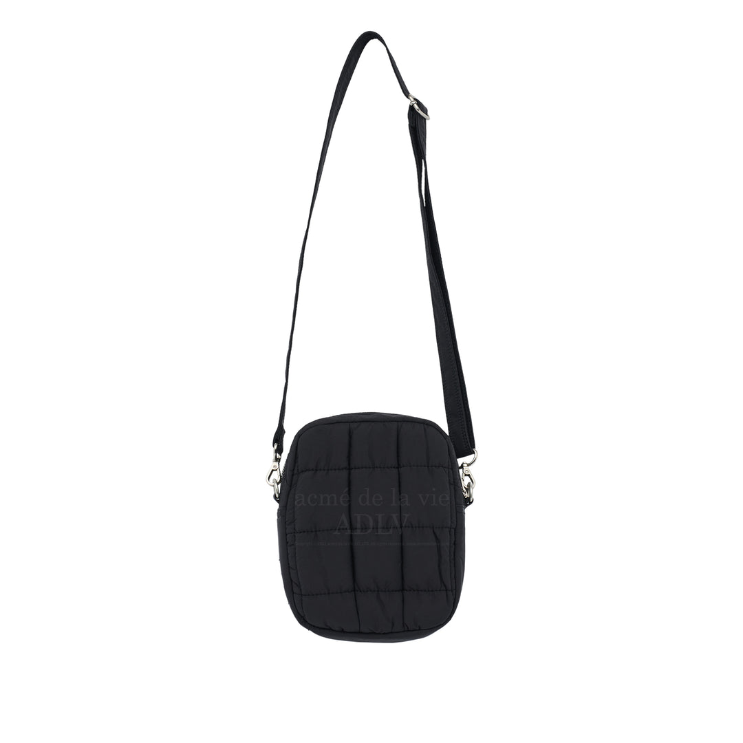 ADLV NEW SYMBOL RIVET QUILTING MINI CROSS BAG BLACK