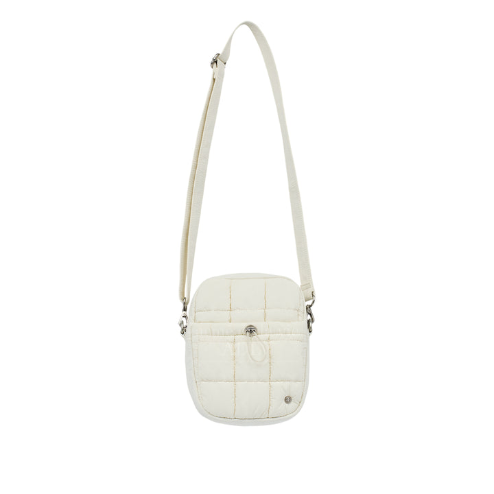 ADLV NEW SYMBOL RIVET QUILTING MINI CROSS BAG IVORY