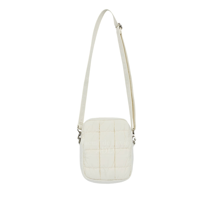 ADLV NEW SYMBOL RIVET QUILTING MINI CROSS BAG IVORY