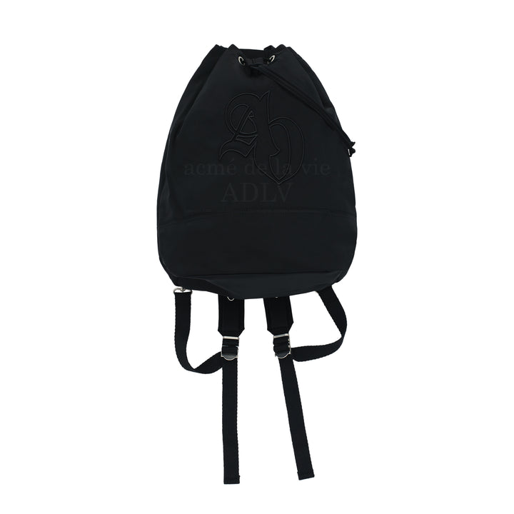 ADLV NEW SYMBOL LOGO TWO WAY GYM SACK BLACK