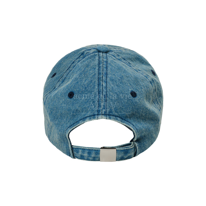 ADLV NEW SYMBOL LOGO DAMAGE DENIM BALL CAP BLUE