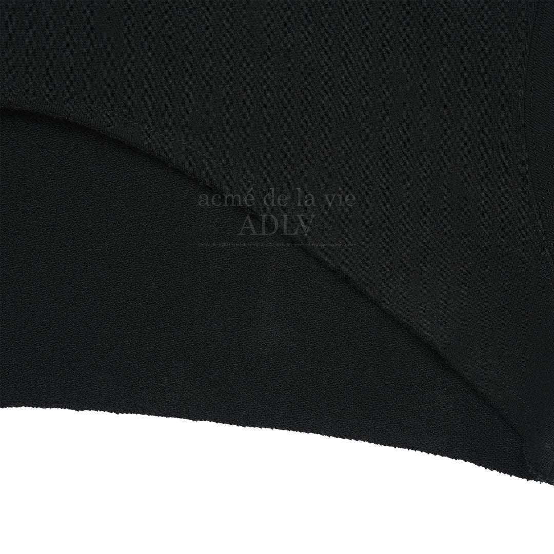 ADLV CIRCLE NEW SYMBOL LOGO BOLERO HOODIE BLACK