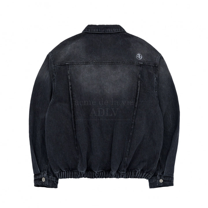 ADLV NEW SYMBOL LOGO BLOUSON SET UP DENIM JACKET BLACK