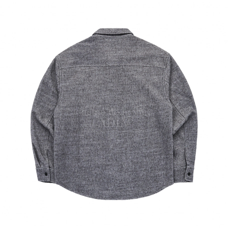 ADLV ROUND LOGO WOOL BOUCLE SHIRT