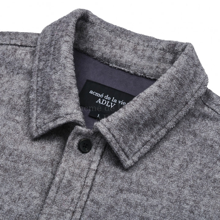 ADLV ROUND LOGO WOOL BOUCLE SHIRT