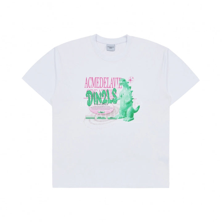 ADLV DIN2LS CREATURE LETTERING T-SHIRT WHITE