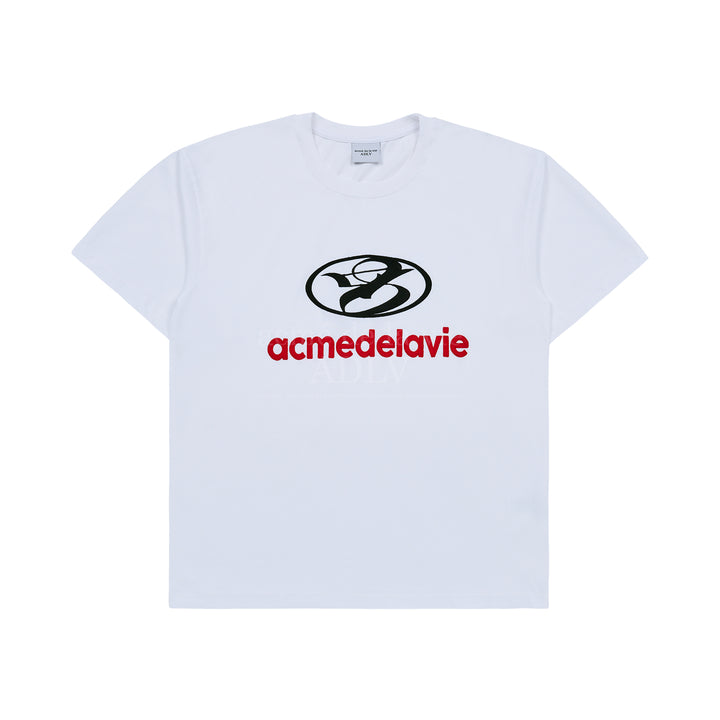 ADLV NEW SYMBOL LOGO EMBROIDERY BIO WASHING SHORT SLEEVE T-SHIRT