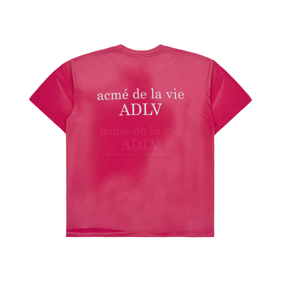 ADLV NEW SYMBOL LOGO SPRAY WASHING SHORT SLEEVE T-SHIRT