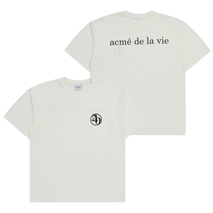 ADLV NEW SYMBOL BIO WASHING SHORT SLEEVE T-SHIRT CREAM