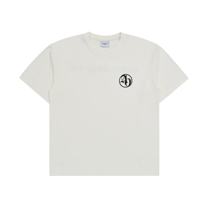 ADLV NEW SYMBOL BIO WASHING SHORT SLEEVE T-SHIRT CREAM