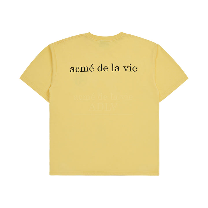 ADLV NEW SYMBOL BIO WASHING SHORT SLEEVE T-SHIRT YELLOW