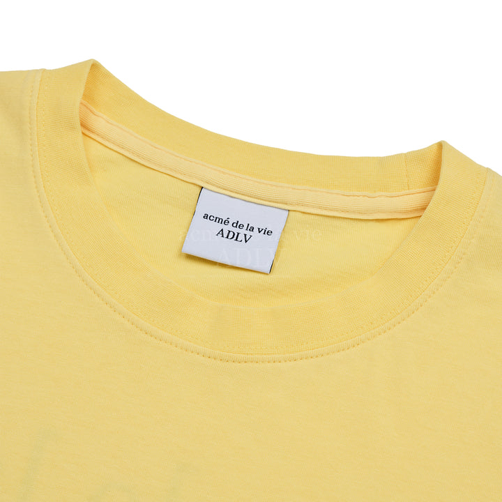 ADLV NEW SYMBOL BIO WASHING SHORT SLEEVE T-SHIRT YELLOW