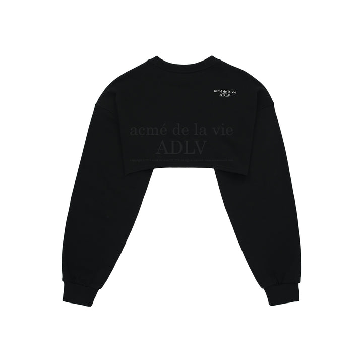 ADLV CIRCLE NEW SYMBOL LOGO BOLERO SWEATSHIRT BLACK