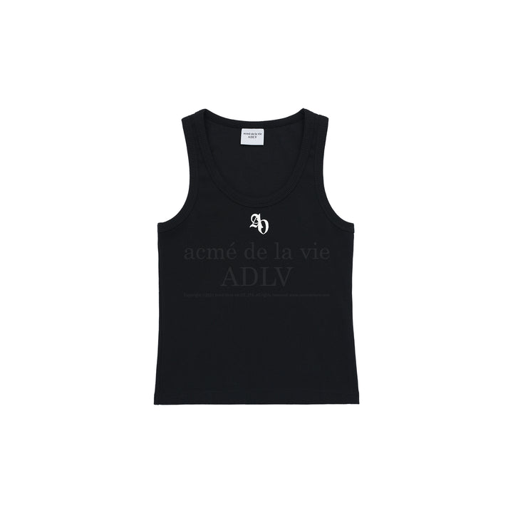 ADLV NEW SYMBOL LOGO TANK TOP BLACK