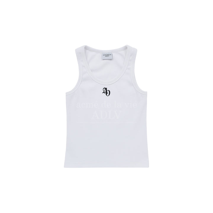 ADLV NEW SYMBOL LOGO TANK TOP WHITE