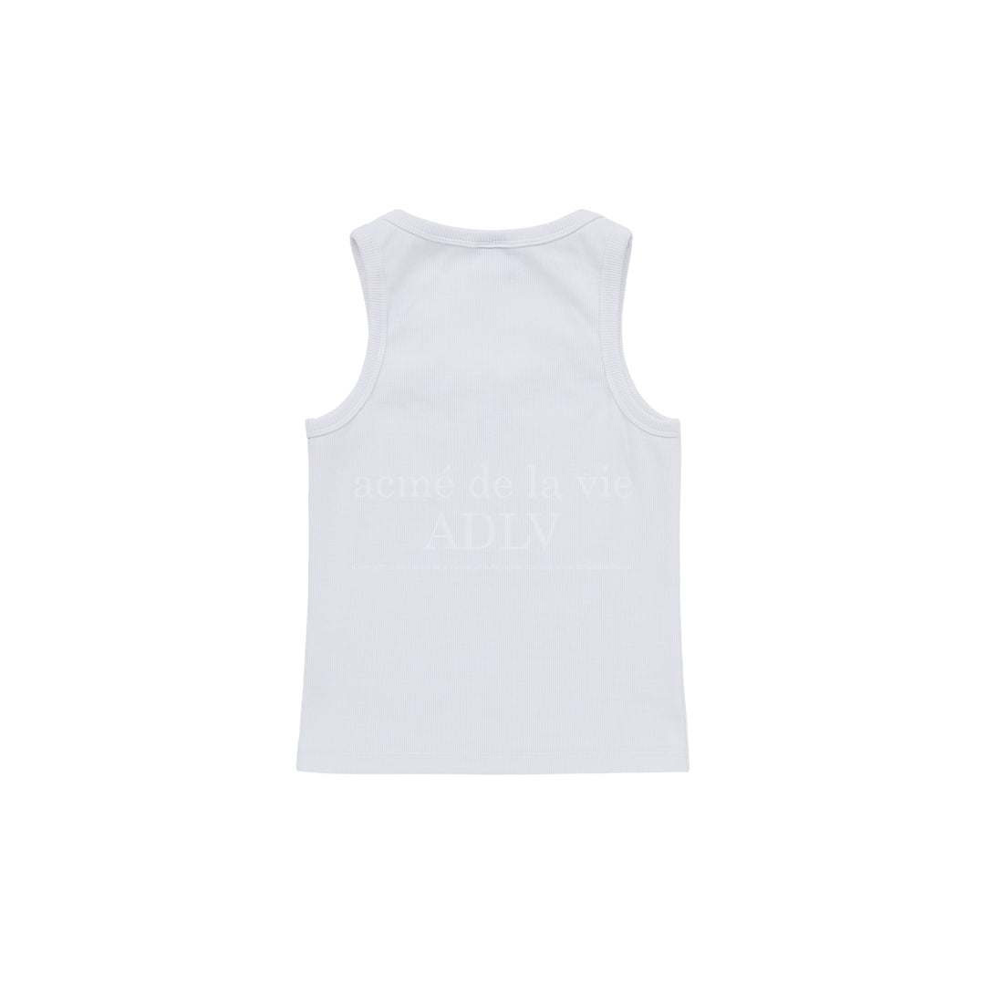 ADLV NEW SYMBOL LOGO TANK TOP WHITE