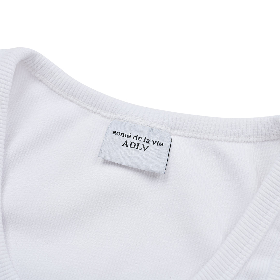 ADLV NEW SYMBOL LOGO TANK TOP WHITE