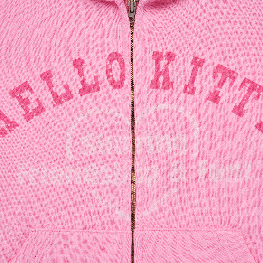 Pink Zip up Hoodie