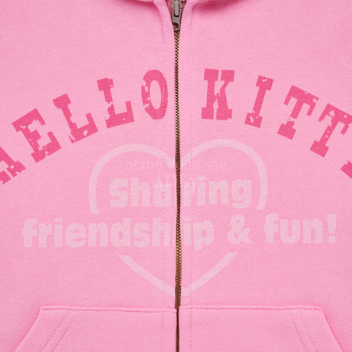 Pink Zip up Hoodie