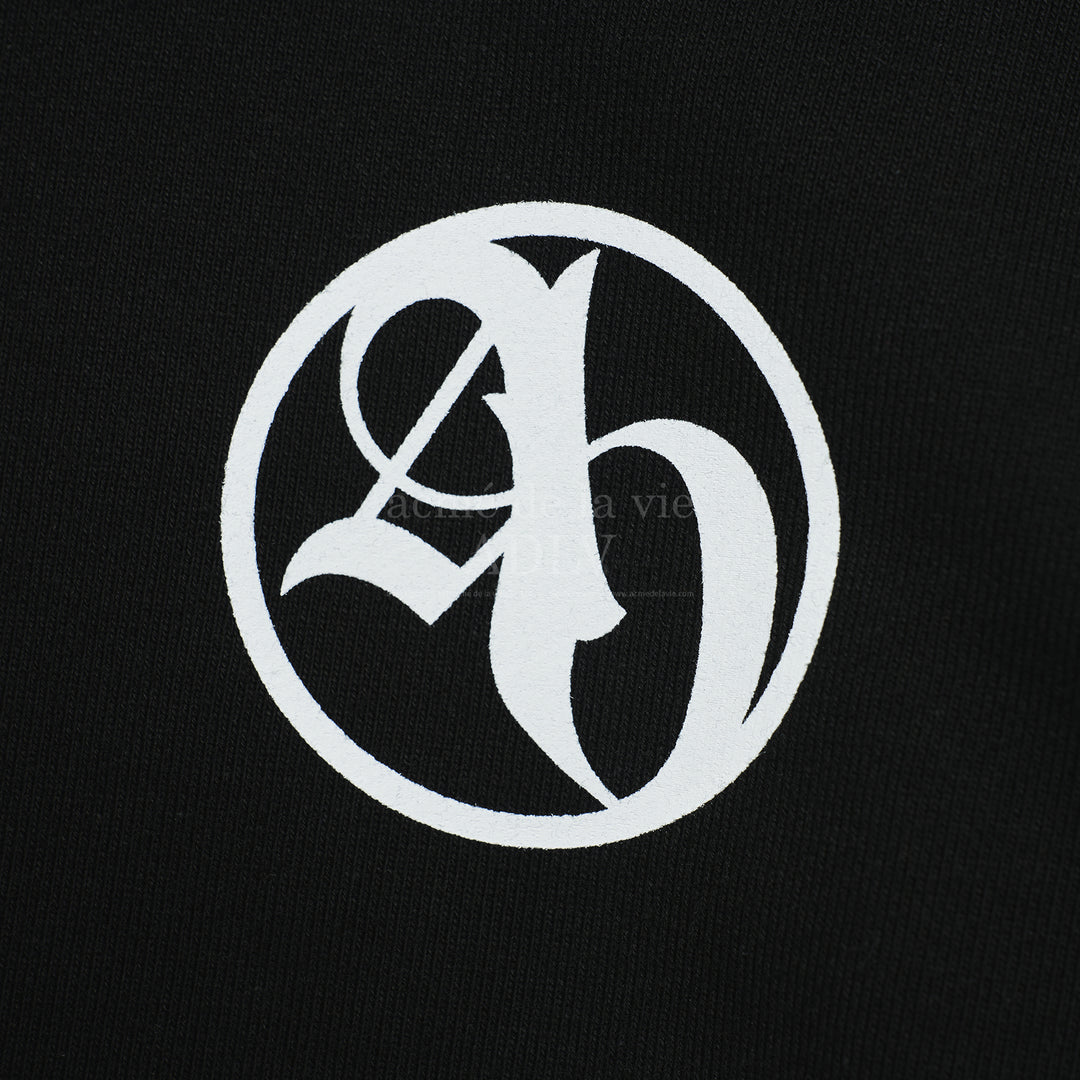 ADLV CIRCLE NEW SYMBOL LOGO HOODIE ZIP UP BLACK