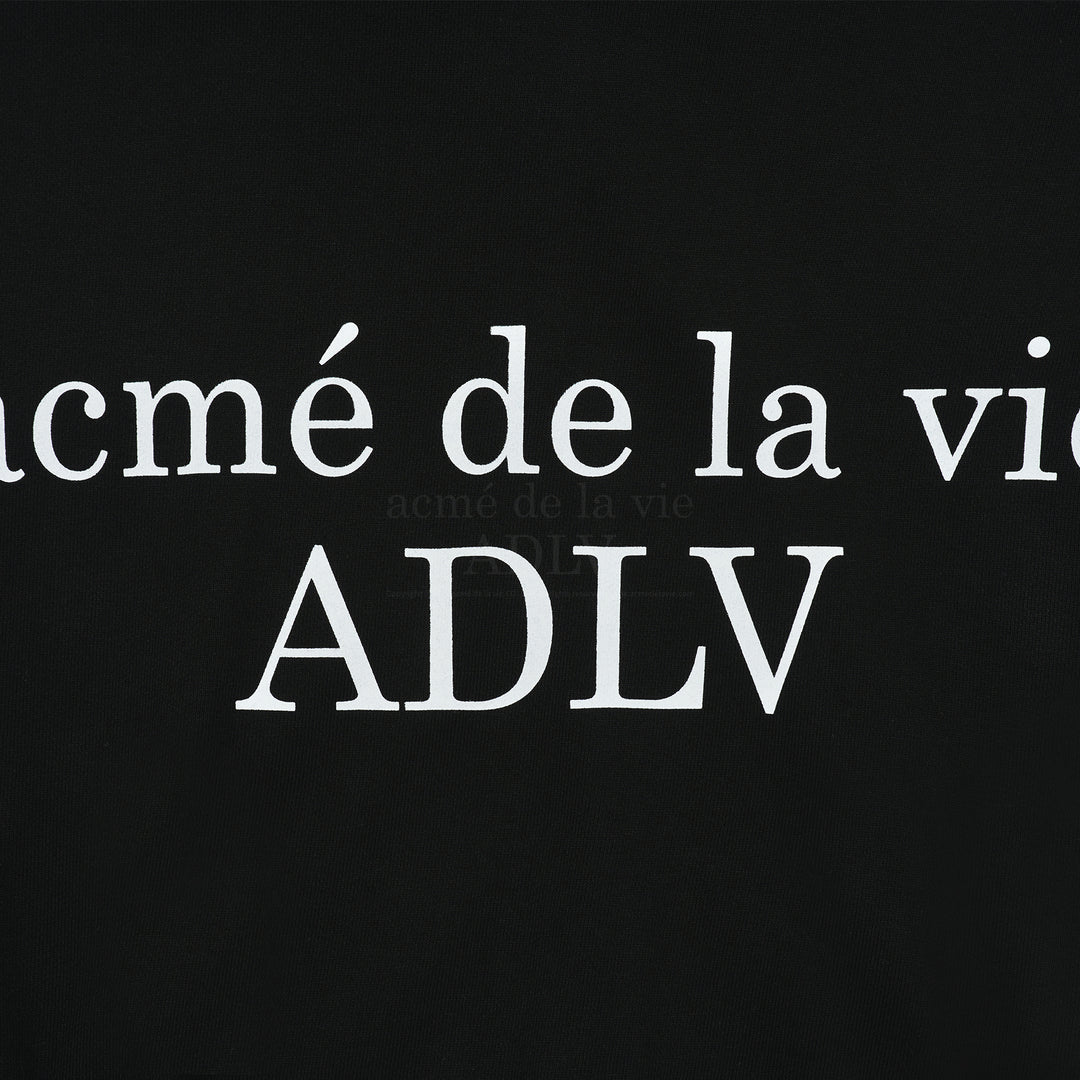 ADLV CIRCLE NEW SYMBOL LOGO HOODIE ZIP UP BLACK