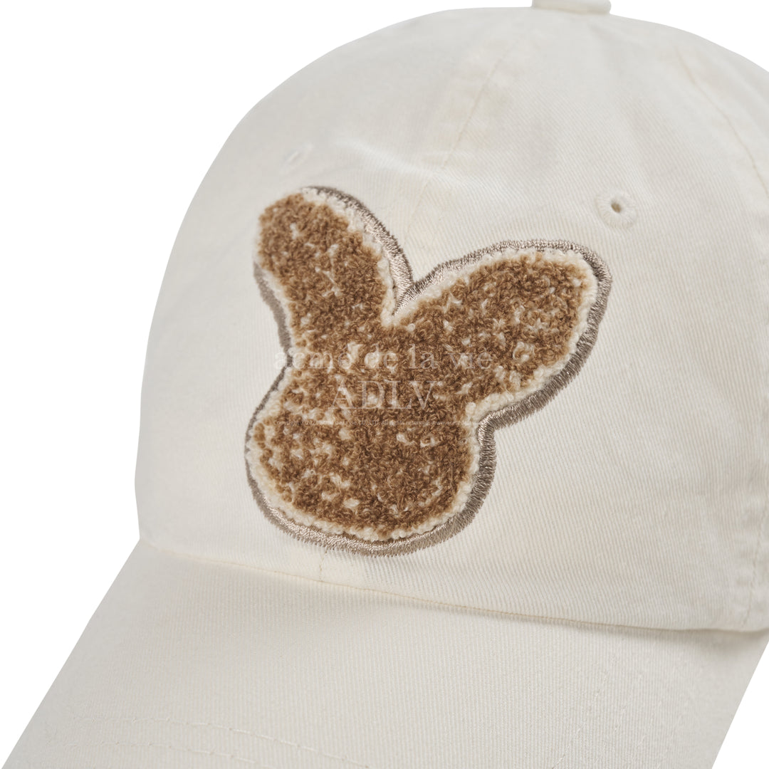 ADLV FUZZY RABBIT BOUCLE BALL CAP