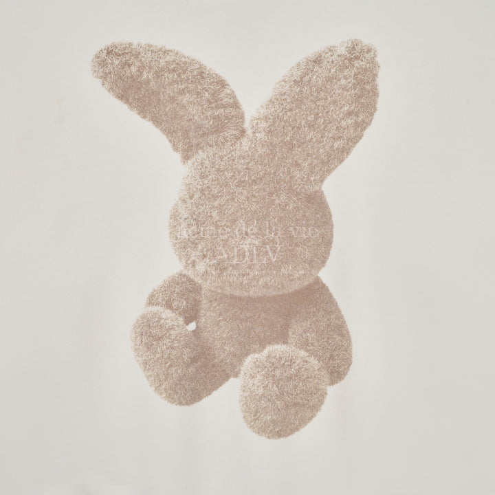 ADLV FUZZY RABBIT HOODIE CREAM