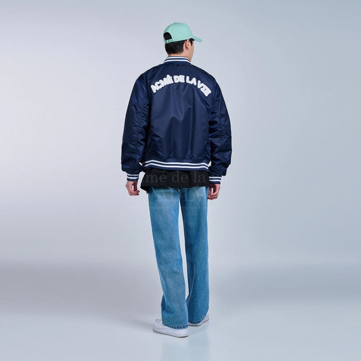 ADLV LOGO PATCH VARSITY JACKET