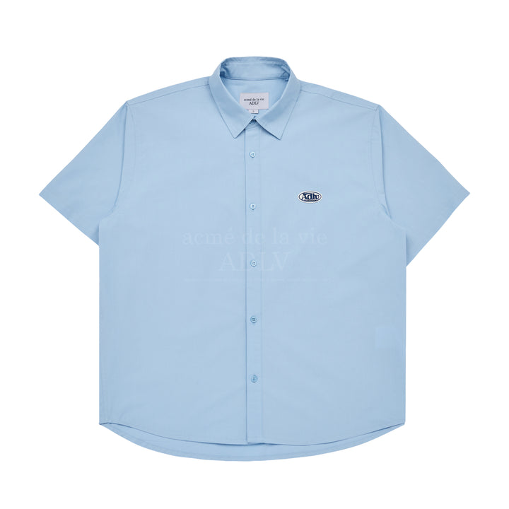 ADLV CIRCLE WAPPEN BASIC SHIRT SKY BLUE