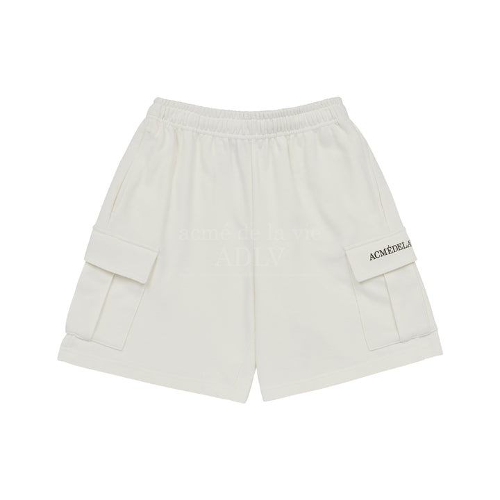 ADLV ESSENTIAL LOGO SEASON 2 CARGO SHORTS CREAM