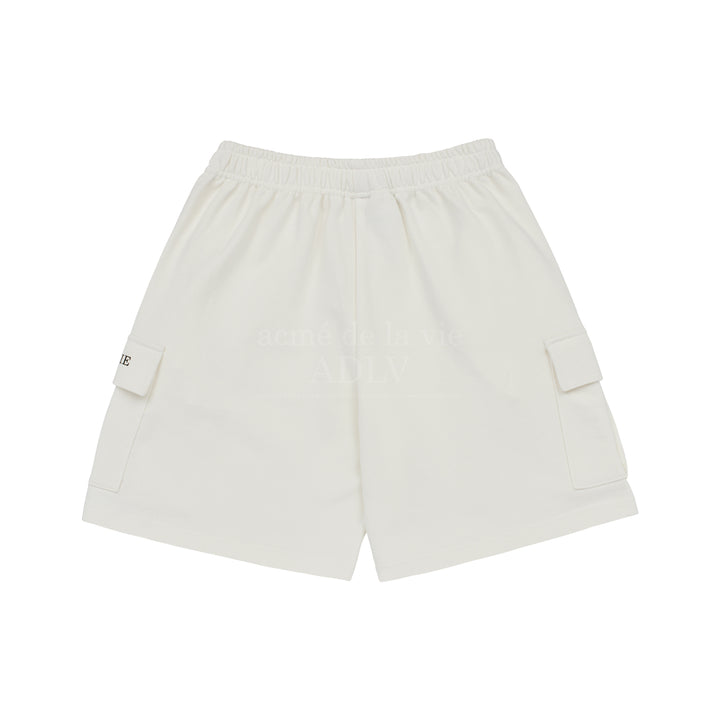 ADLV ESSENTIAL LOGO SEASON 2 CARGO SHORTS CREAM