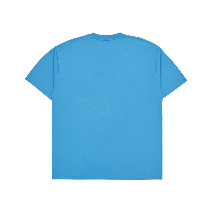 ADLV CIRCLE WAPPEN BASIC  SHORT SLEEVE T-SHIRT SKY BLUE