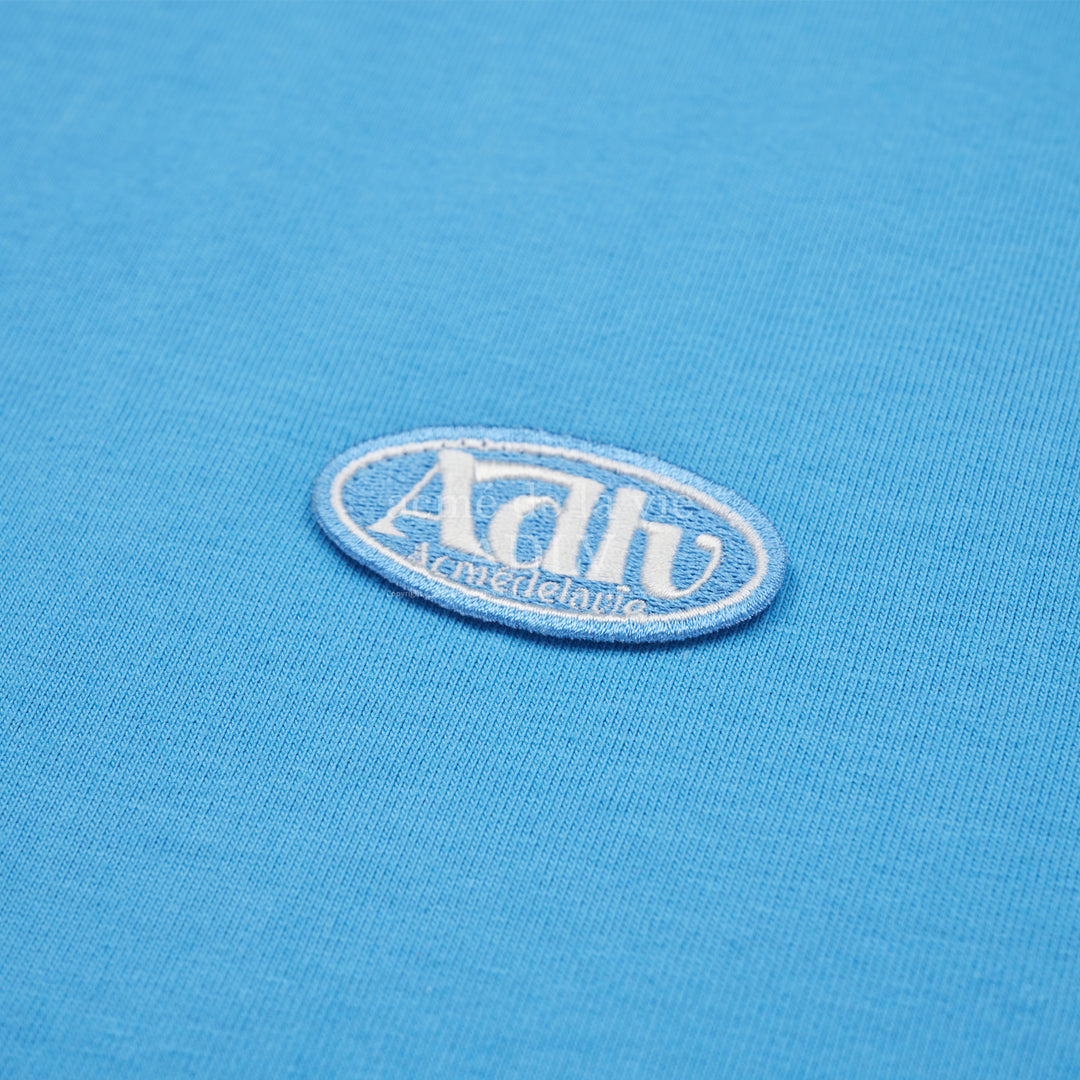 ADLV CIRCLE WAPPEN BASIC  SHORT SLEEVE T-SHIRT SKY BLUE