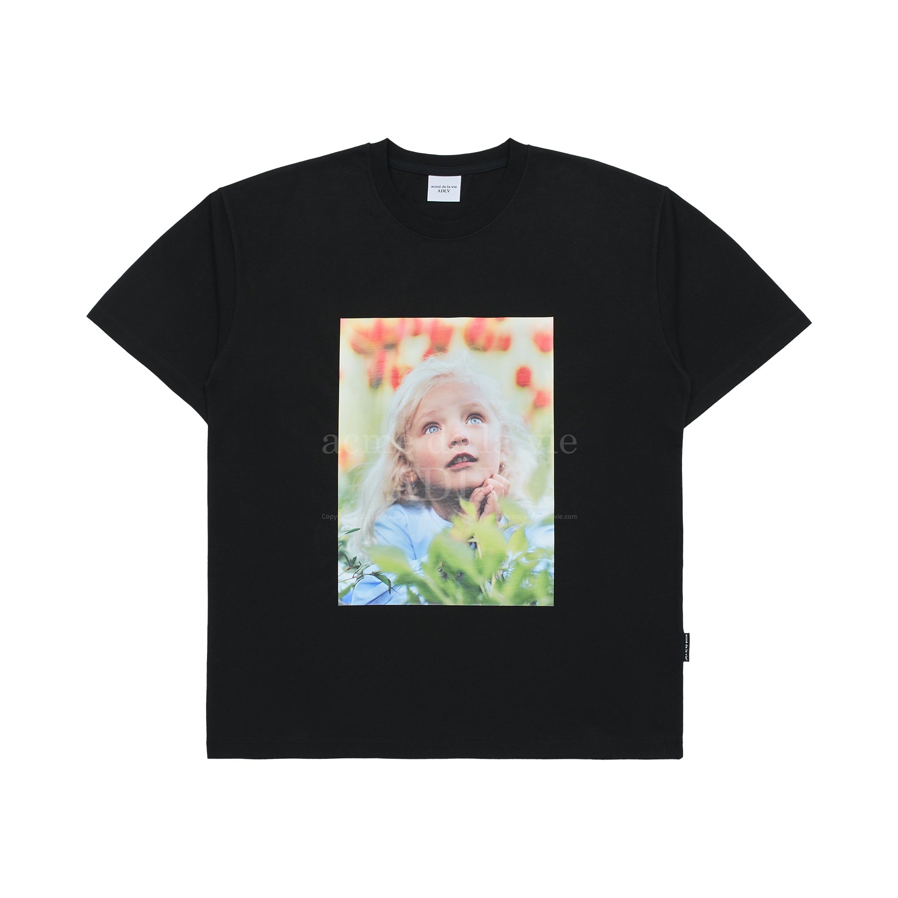 Tシャツ・カットソー ACME DE LA VIE BABY FACE FLOWER GARDEN GIRL SHORT SL 4BUK087 ADLV BABY FACE FLOWER GARDEN GIRL SHORT SLEEVE T-SHIRT