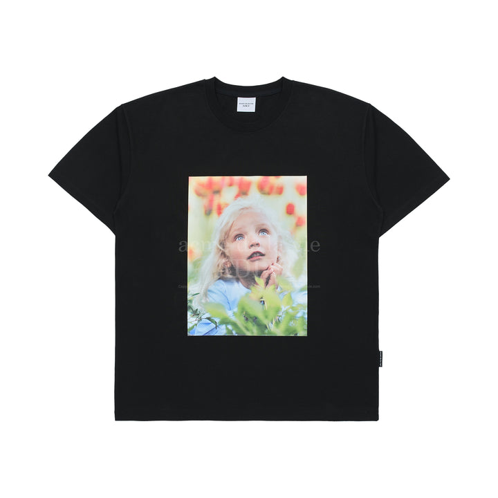 ADLV BABY FACE FLOWER GARDEN GIRL SHORT SLEEVE T-SHIRT