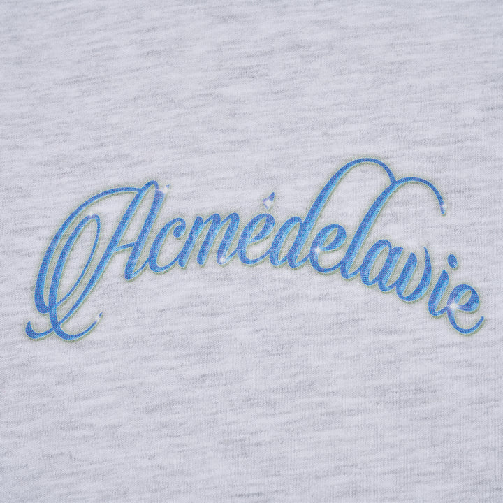 TWINKLE SCRIPT LOGO CROP SHORT SLEEVE T-SHIRT NAVY