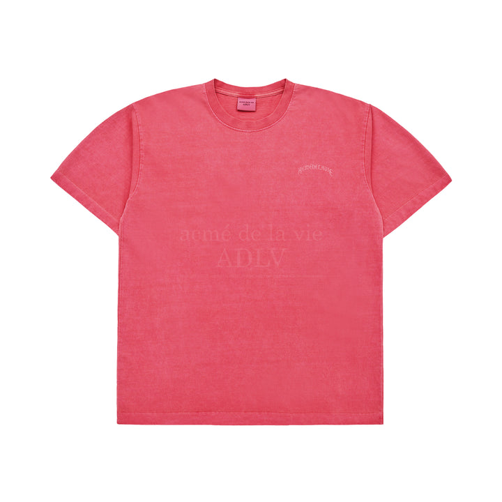 ADLV MIDDLE AGE LOGO DIRTY WASHING SHORT SLEEVE T-SHIRT