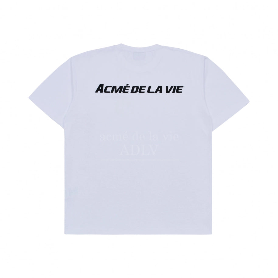 ADLV SPORTY EMBOSS PRINTING SHORT SLEEVE T-SHIRT WHITE