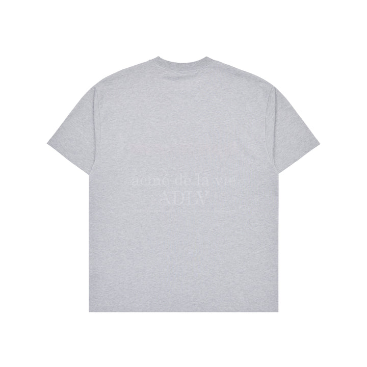 ADLV SPORTY LOGO EMBROIDERY SHORT SLEEVE T-SHIRT GREY