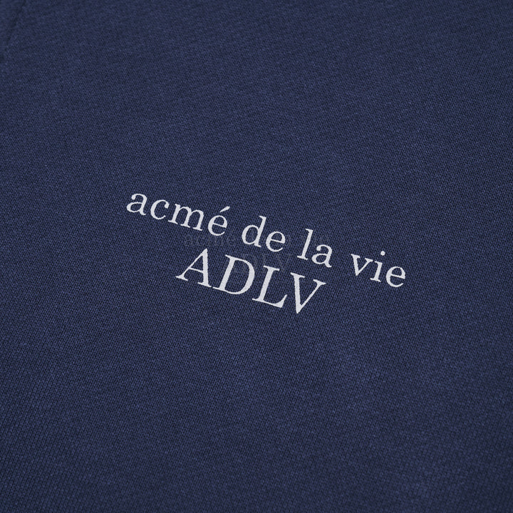 ADLV BASIC LOGO SEASON2 ZIP HOODIE NAVY