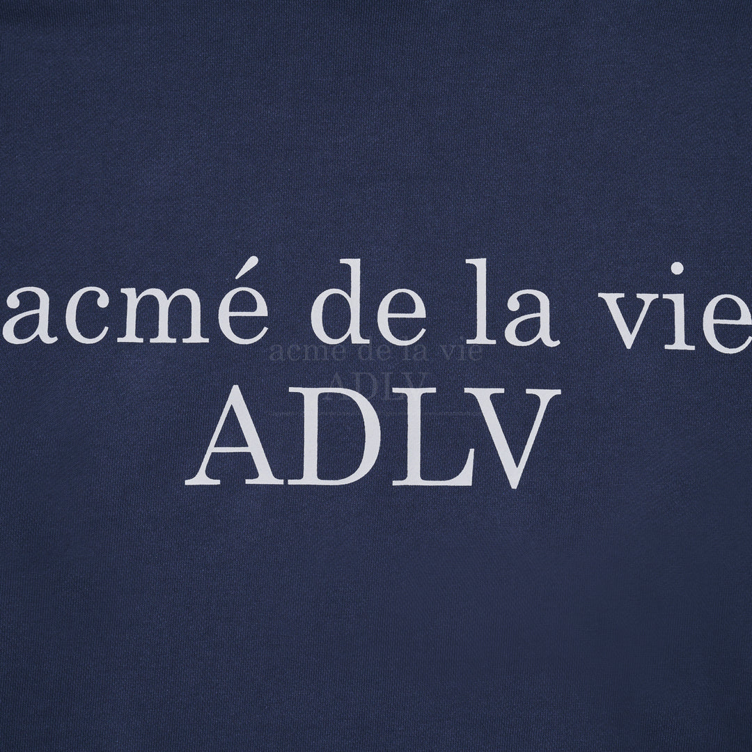 ADLV BASIC LOGO SEASON2 ZIP HOODIE NAVY